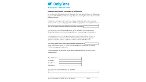 do you need a release form for onlyfans|Finding Your OnlyFans Model Release Form: Step